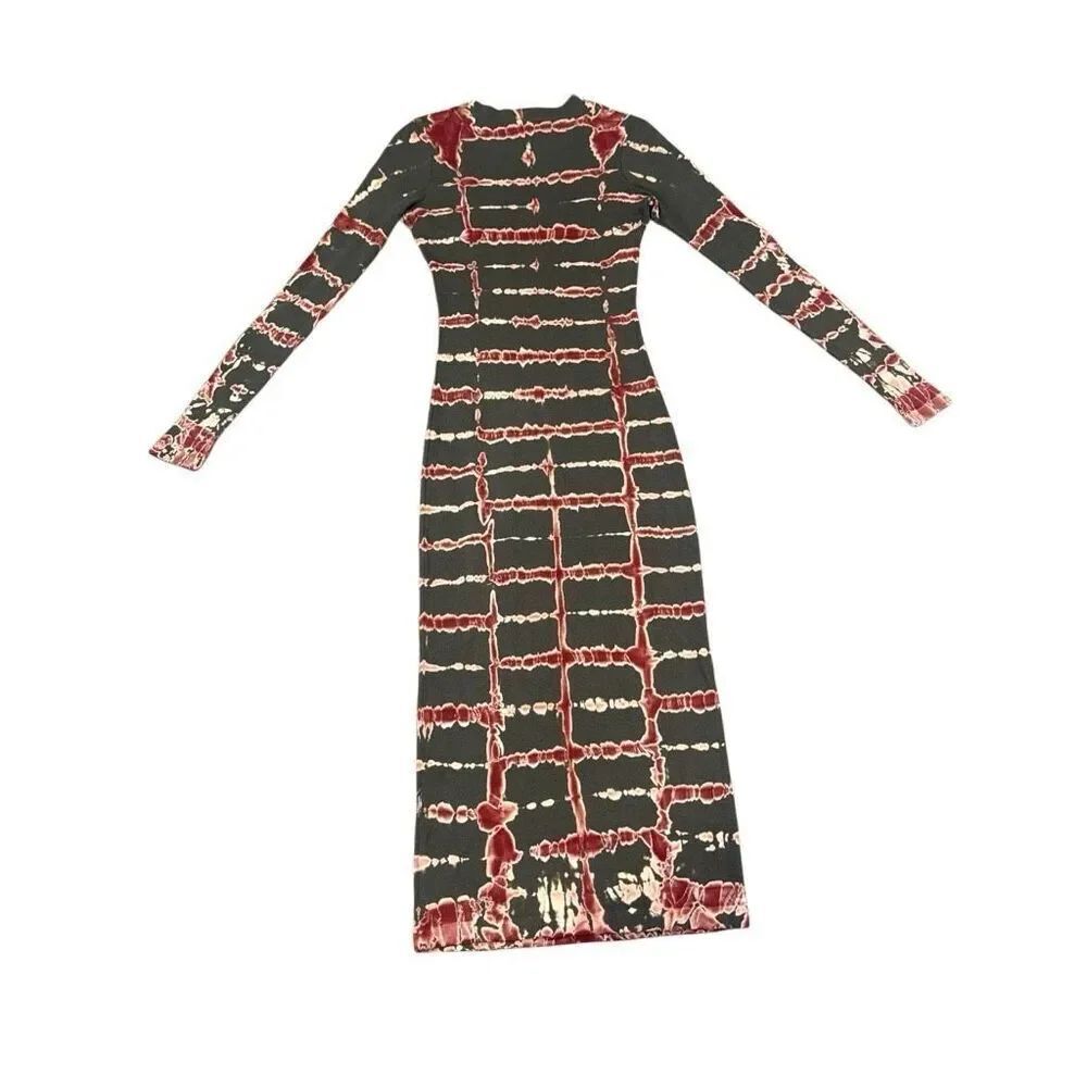 Young fabulous and broke tie dye bodycon maxi dress XS